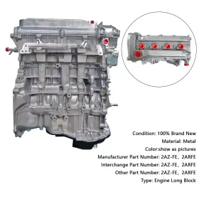 2AZ-FE ARTUDATECH Engine Motor Toyota Camry