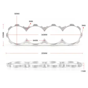 HR008-US BATU Del Sohc Engine Block Guard D16 Crx Honda Civic #2