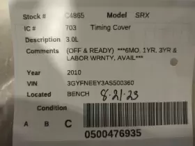 308-00703 CADILLAC Timing Cover Enclave #2