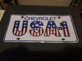 USA-1 CHEVROLET Dealership License Plate Gm
