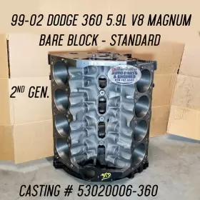 53020006-360 DODGE CHRYSLER Engine Block Standard Magnum