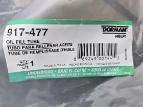 917-477 DORMAN Engine Oil Filler Tube