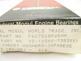 66756BF-25 FEDERAL MOGUL Crankshaft Thrust Washer Set SJ410 #2