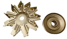 C9AF-10A FORD Alternator Pulley Fan Bead Blasted Mustang