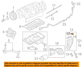 F5RZ6026H FORD OEM Engine Adapter Plug F-150