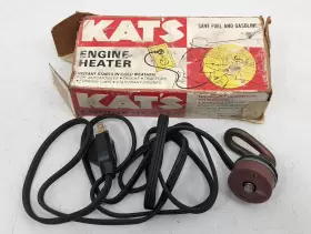 Kats K7cr Vintage 600 Watt Engine Heater Winter Car Block Accessory Part In Box