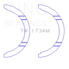 TW173AM KING ENGINE BEARINGS Thrust Washer Set Mitsubishi