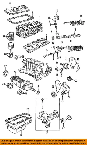 4856734AB MOPAR Engine Crankshaft Bearing Chrysler