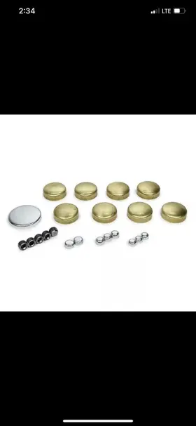 PE-100-B1R PIONEER Natural Steel Freeze Plug Kit 350 Chevy