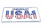 Chevrolet Chevy Usa-1 Licensed Aluminum Metal License Plate Sign Tag. Fixed Price $12.88.