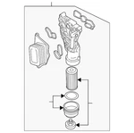 Genuine Bmw Oil Filter Housing 11-42-7-952-796. Fixed Price $700.60.