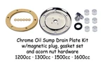 1961-1979 Vw Beetle & Super Chrome Oil Sump Drain Plate Kit. Fixed Price $34.00.