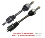 Dta Front Left Right Cv Axle Pair For Mazda 6 Mazdaspeed 2.3l Turbo 2006 2007. Fixed Price $189.00.