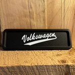 Radio Block Off Delete Plate Vw Volkswagen Script Aircooled Beetle Bus Ghia Bug. Fixed Price $27.00.