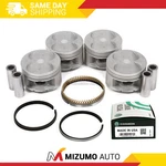 Pistons W/ Rings Fit Honda Prelude Vtec 2.2l H22a1 Dohc 16v. Fixed Price $79.95.