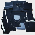 Porsche 911 930 74-85 Targa Stock Replacement Black Plush Interior Carpet Set. Fixed Price $495.00.