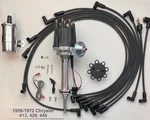 Small Cap 59-72 Chrysler 440 413 Black Hei Distributor+ Plug Wires + Chrome Coil. Fixed Price $226.54.