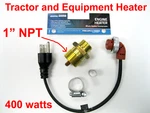 1" Npt Tractor / Equipment Engine Heater For Kubota John Deere Bobcat Massey. Fixed Price $79.95.