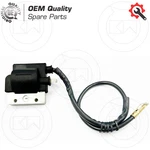 Black External Ignition Coil With Spark Plug Cable Vespa 100 (v9b1t) 1978-1983. Fixed Price $7.87.