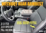 Ford F150 New Takeoff Black Leather Cover Dark Brown Pipe 2021-2026. Fixed Price $359.99.