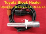 Toyota Block Heater: 1.5, 1.8, 2.0, 2.4, 2.7, 3.4, 4.0, 5.7 Tundra Tacoma Rav4. Fixed Price $96.99.
