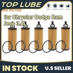 Engine Oil Filter Cartridge Set Of 5 For Chrysler Dodge Ram Jeep 3.6l Penastar. Fixed Price $31.10.