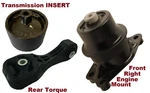 Mpp502 3pc Motor Mounts W/ Bushing Insert Fit Honda Cr-z 2010 - 2016 Crz Auto. Fixed Price $216.78.