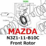 New Mazda Genuine Rx-8 Front Rotor N3z1-11-b10c. Fixed Price $739.99.