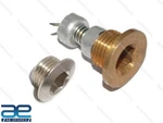Crankcase Magnetic Oil Drain Plug And Level Brass Lambretta Gp Li Sx Ecs. Fixed Price $11.89.