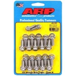 Arp 435-1803 Bb Chevy, Oil Pan Bolts, Flanged 12-point, Stainless, Polished, Kit. Fixed Price $54.42.