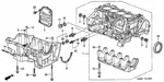 Genuine Honda Block Cylinder 11000-pza-810 Qty 1. Fixed Price $1153.53.