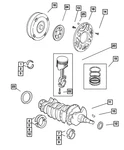 Genuine Mopar Crankshaft Thrust Bearing Package 4856734ab. Fixed Price $14.93.