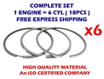 6cyl Piston Rings Set 102mm Std For Mercedes-benz 08-428900-00 6374cc Td20250. Fixed Price $179.65.