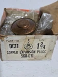 *nos* Dorman Products Copper Expansion Plugs #dc11 Size 1-3/4" **lot Of 9**. Fixed Price $15.99.