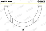 Glyco A201/2 .005 Thrust Washer, Crankshaft For Abarth,alfa Romeo,fiat,fso,innoc. Fixed Price $13.76.