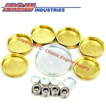 Deep Cup Style Brass Block Freeze Plug Kit Fits Sb Ford 351w 302 289 260 255 221. Fixed Price $26.43.