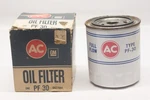 Nos 1960-73 Oldsmobile Pontiac V8 Ac Oil Filter Embossed Gm 6437994 Pf-30. Fixed Price $195.00.