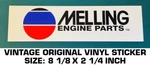 Melling Engine Parts Vintage Original Vinyl Decal Sticker - Racing Performance. Fixed Price $5.82.