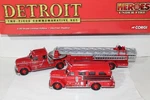 Corgi Heroes Under Fire Detroit Dept. Seagrave Two-piece Commemorative Set. Fixed Price $169.99.