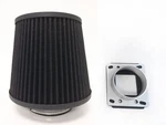Black Air Intake Filter + Maf Sensor Adapter For 90-93 Mazda Miata Mx5 1.6l. Fixed Price $28.99.
