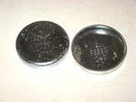 Two Shallow Cup Steel Expansion Plugs, 2-1/16", Service Supply # 362685, Ps59a. Fixed Price $10.89.