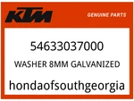 Ktm Oem Part 54633037000 Washer 8mm Galvanized. Fixed Price $7.50.
