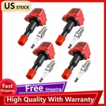 4x Ignition Coils + Spark Plugs For Honda Fit 1.5l L4 2006-2008 Uf581 C1578. Fixed Price $65.95.