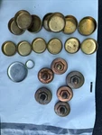 Lot Of Automotive Block Freeze Plugs / Expansion Copper Brass 21 Pieces. Fixed Price $10.00.