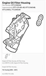 04-07 Vw Volkswagen Touareg 4.2l 4.2 L Engine Oil Filter Housing & Cooler. Fixed Price $749.57.