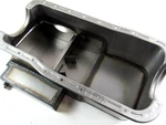 Ford 351w Rear Sump Claimer Oil Pan Raw Steel E44114. Fixed Price $130.00.