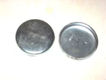 Two (2) Steel Shallow Cup Expansion Plugs, 2-5/32 , Service Supply #. Fixed Price $12.60.