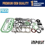 Fd35 Full Gasket Set Fits For Nissan Fd35t Engine Head 3465cc Truck. Fixed Price $155.00.