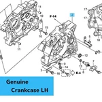 Honda Crf125f Crf125fb 2014-2018 Genuine Crankcase Lh 11200-k28-910 Oem. Fixed Price $515.75.