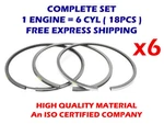 6cyl Piston Rings Set 102mm Std For Mercedes-benz 08-428900-00 6374cc Td20250. Fixed Price $170.67.